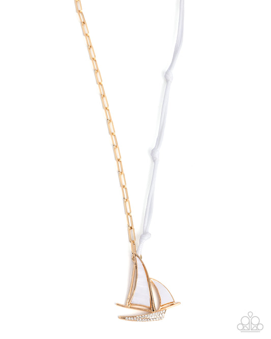 Sailboat Shimmer - White