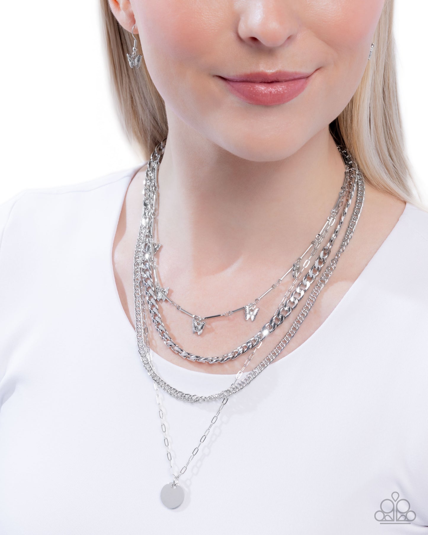 Fluttering Fringe - Silver