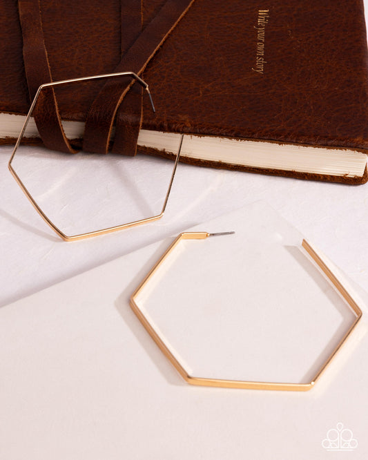 Handcrafted Hexagons - Gold