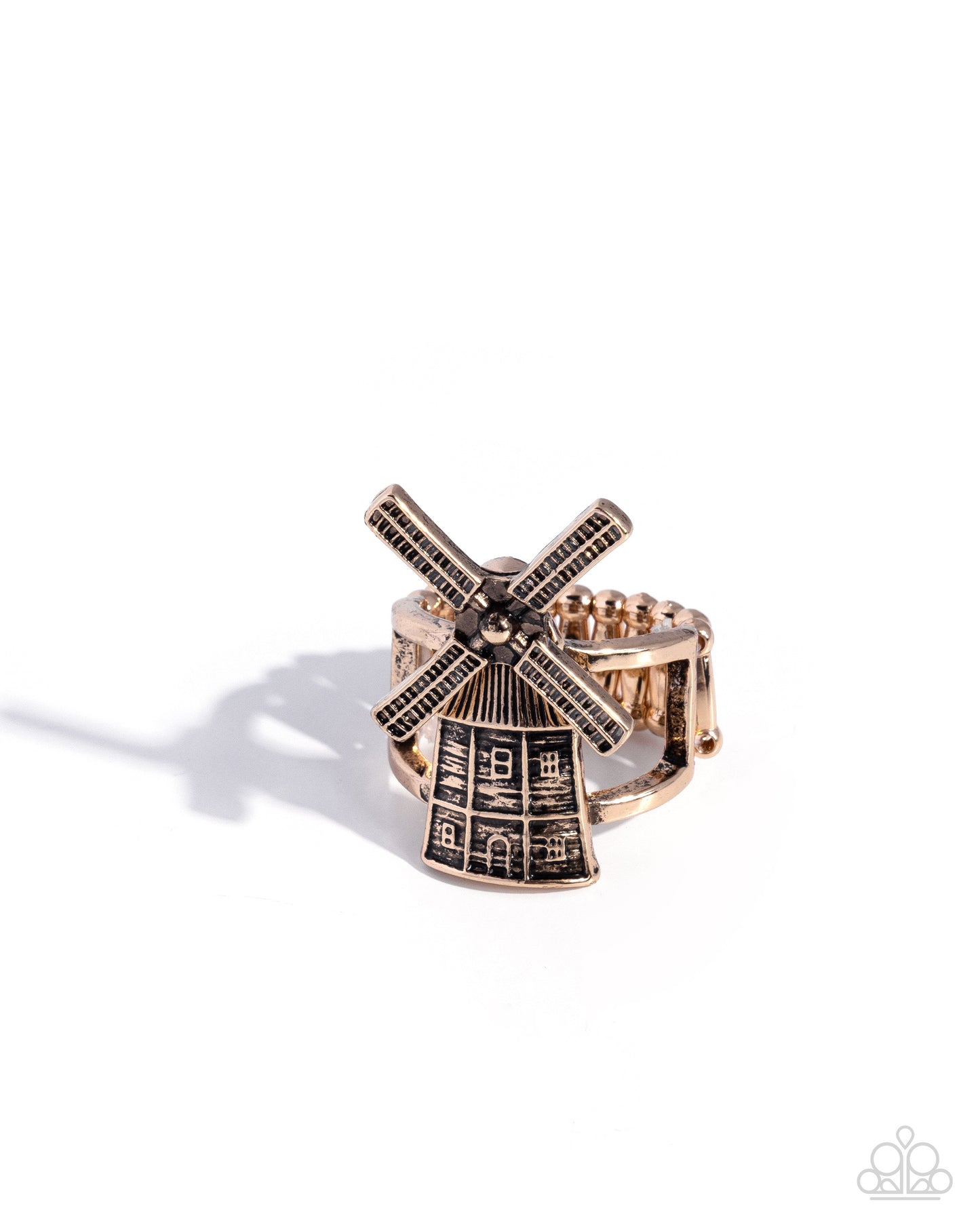 Whimsical Windmill - Gold