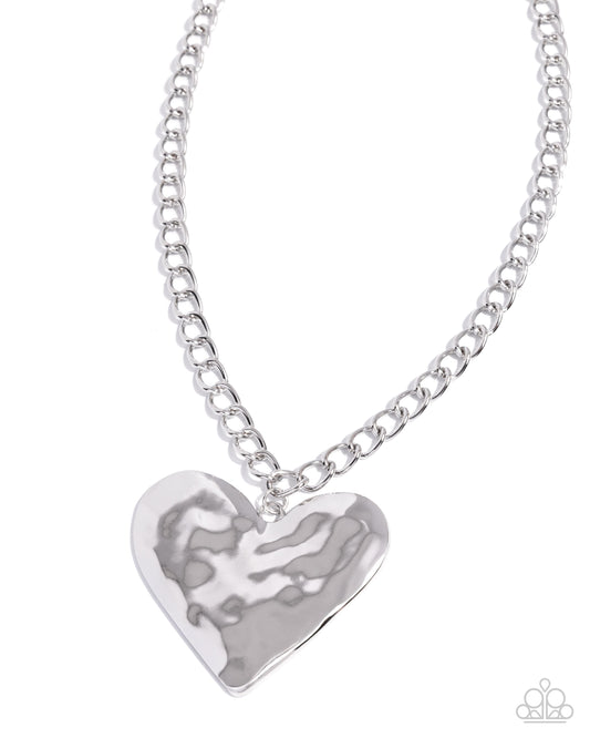 Hammered Heartthrob - Silver