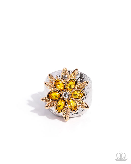 Floral Fermata - Yellow