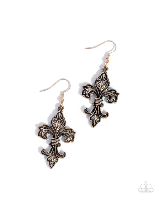 Fancy Fleur-De-Lis - Gold