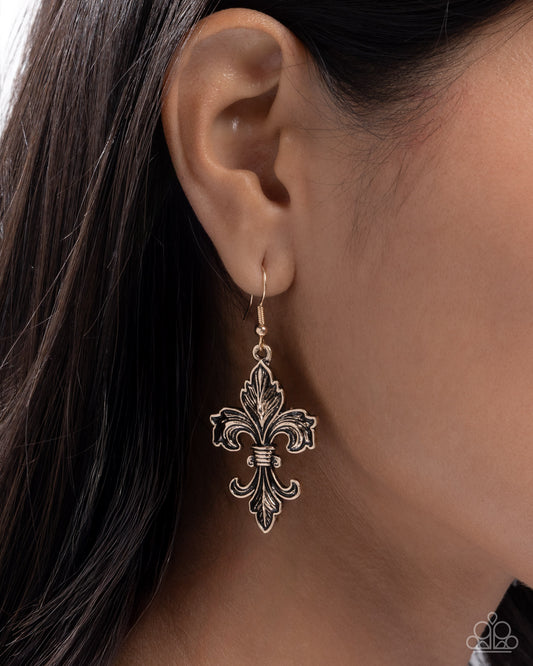 Fancy Fleur-De-Lis - Gold
