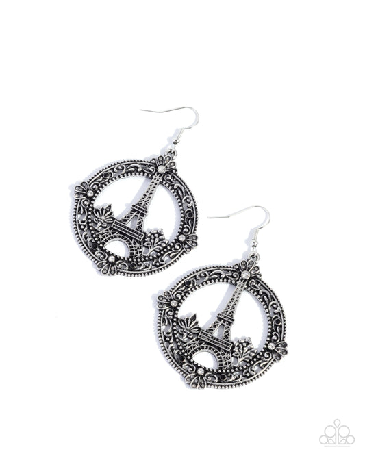 Enamored Eiffel Tower - Black