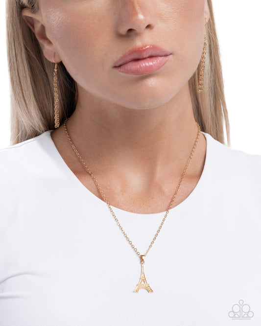 Eiffel Tower Eloquence - Gold