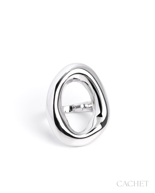 Whirl  - Size 7 -  Rhodium