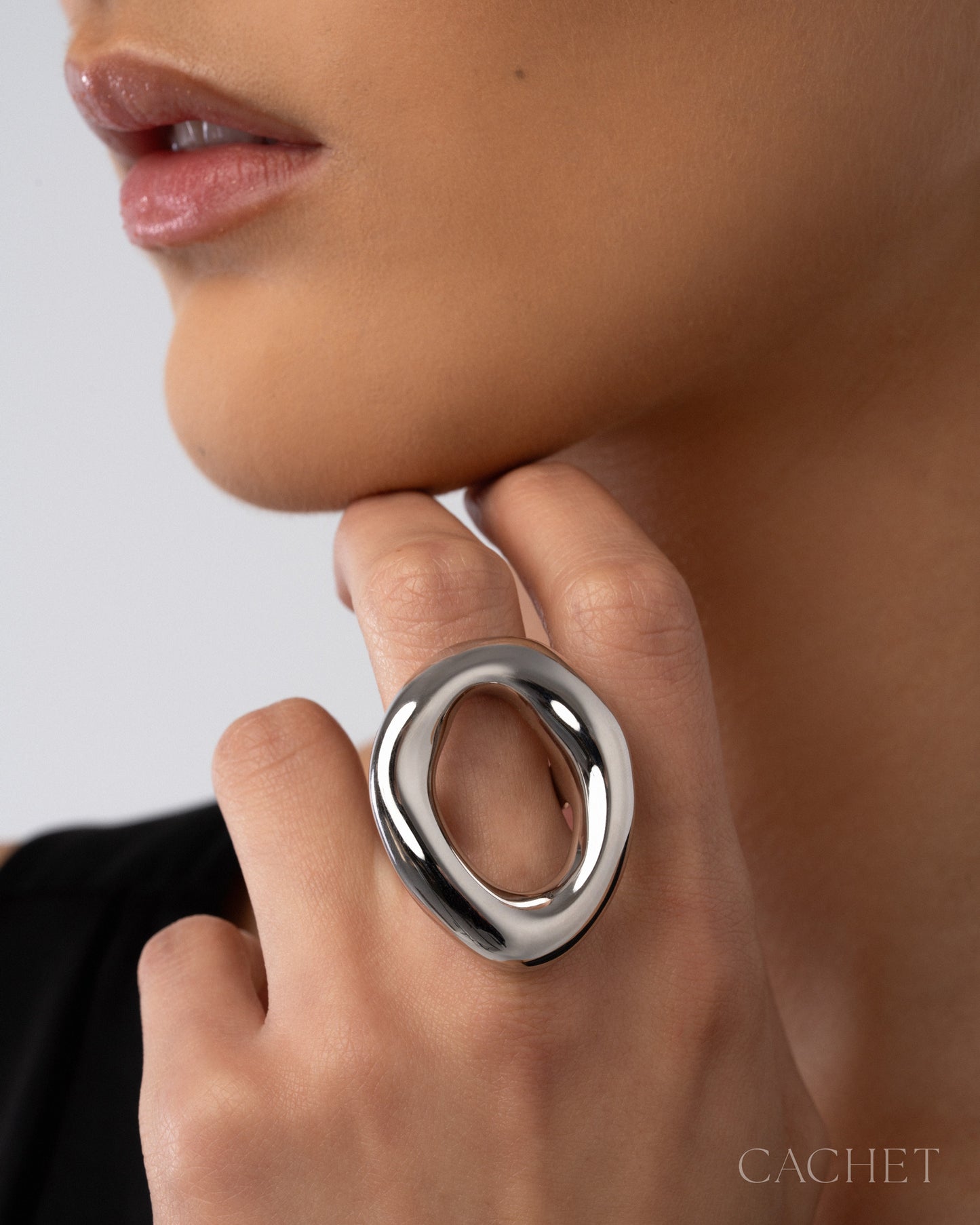 Whirl  - Size 7 -  Rhodium