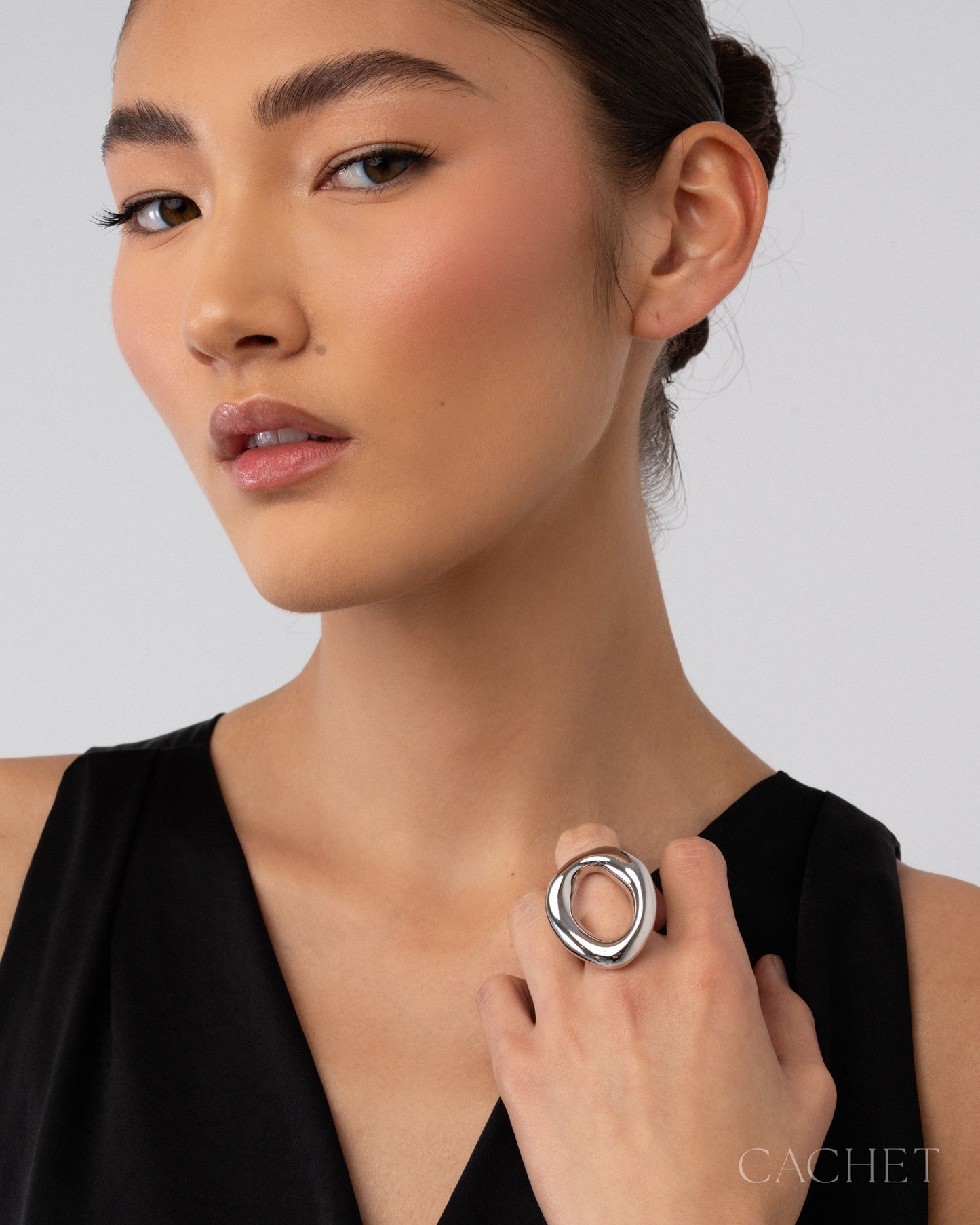 Whirl  - Size 7 -  Rhodium