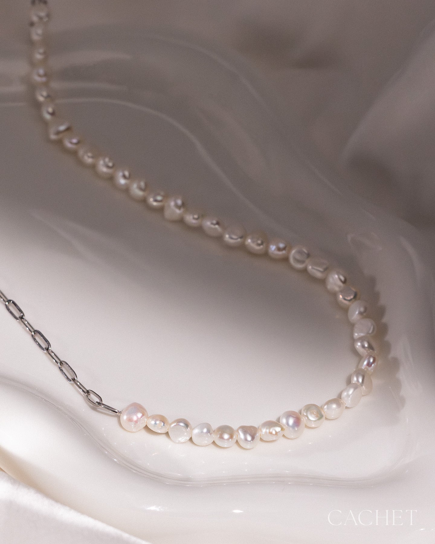 Prete - Rhodium Necklace
