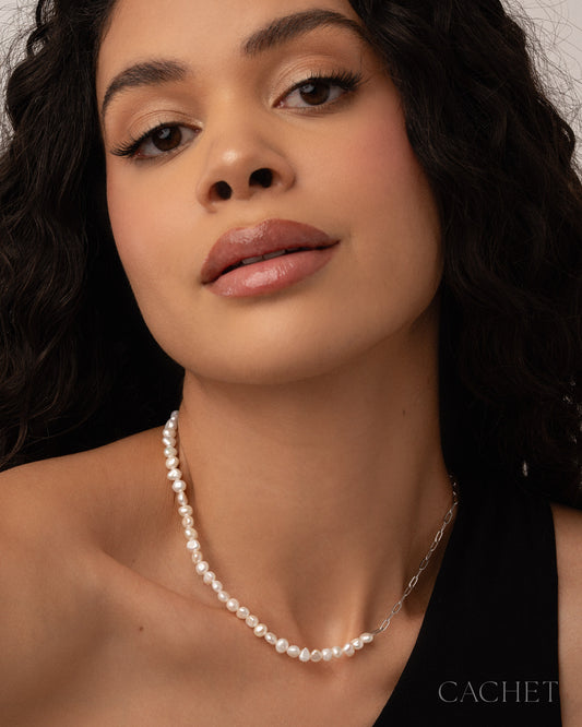 Prete - Rhodium Necklace