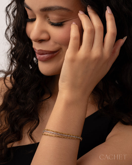 Fonctionner - 18K Gold/Rhodium