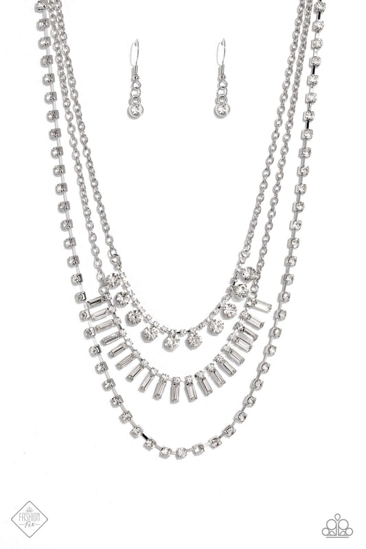 Dripping in Stardust - White - Paparazzi Accessories
