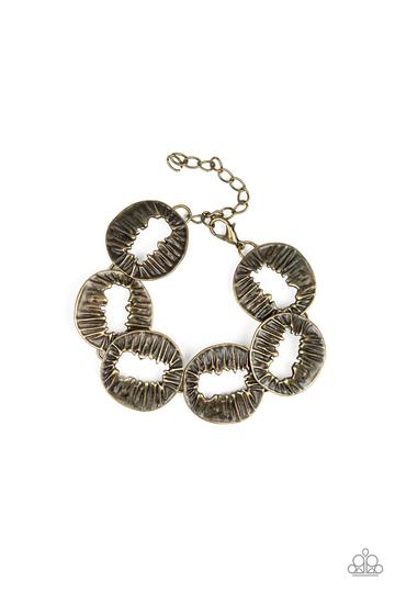 Cut It Out! - Brass - Paparazzi Accessories
