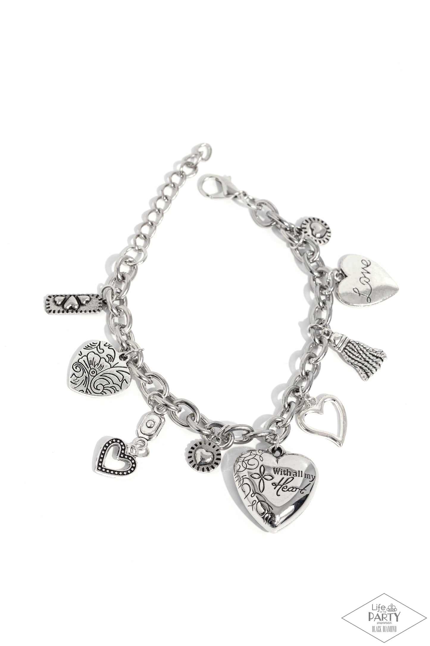 Pure In Heart - Silver - Paparazzi Accessories