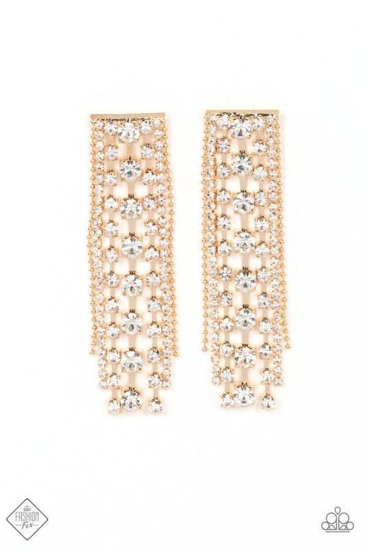 Starry Streamers - Gold - Paparazzi Accessories