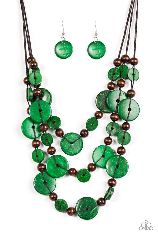 South Beach Summer - Green - Paparazzi Accessories