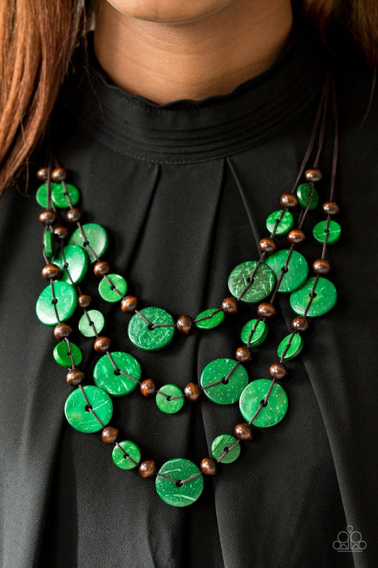South Beach Summer - Green - Paparazzi Accessories
