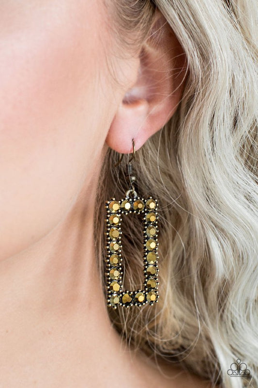 Mirror Mirror - Brass - Paparazzi Accessories