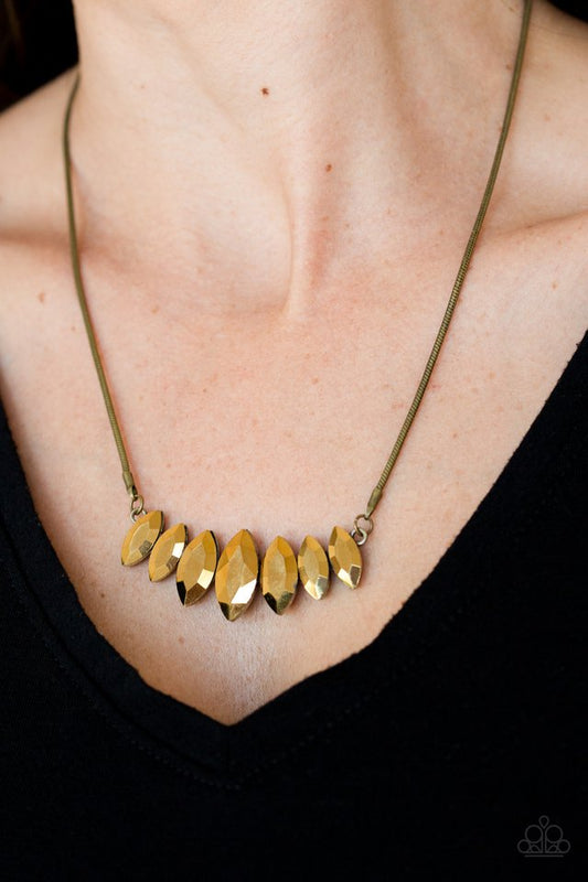 Leading Lady - Brass - Paparazzi Accessories