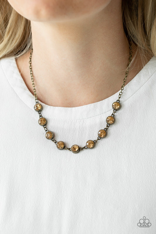 Starlit Socials - Brass - Paparazzi Accessories