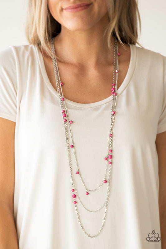 Laying the Groundwork - Pink - Paparazzi Accessories