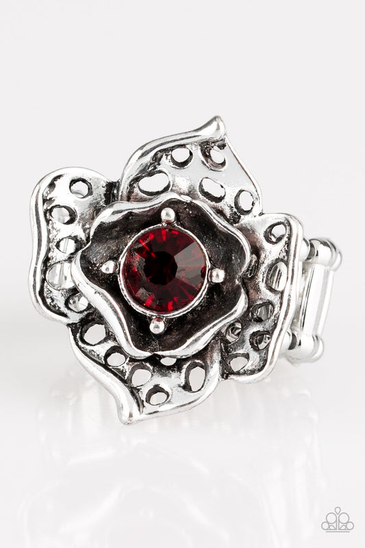 Glowing Gardens - Red - Paparazzi Accessories