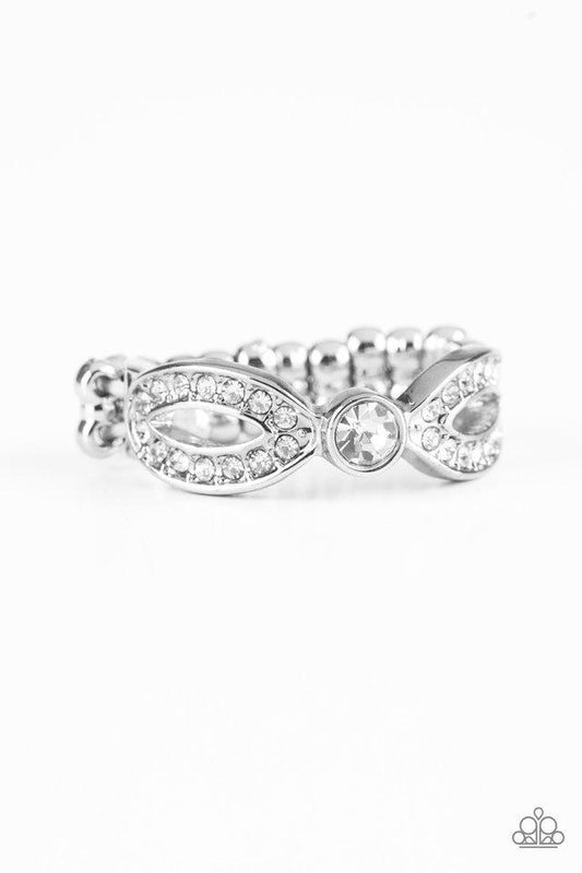 Extra Side of Elegance - White - Paparazzi Accessories