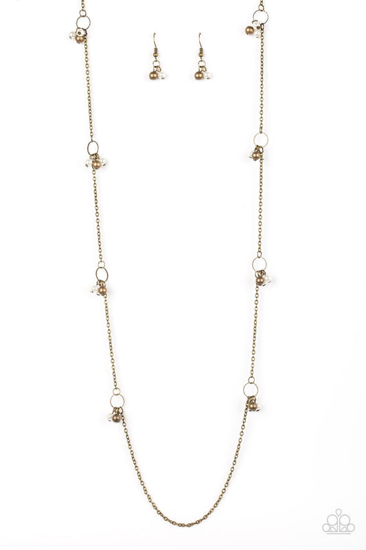 House Party Posh - Brass - Paparazzi Accessories