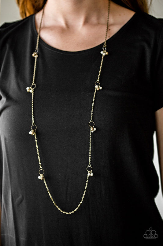 House Party Posh - Brass - Paparazzi Accessories