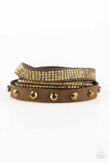 Totally Rockable - Brass - Paparazzi Accessories