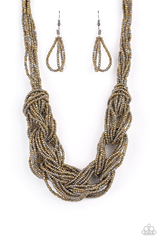 City Catwalk - Brass - Paparazzi Accessories