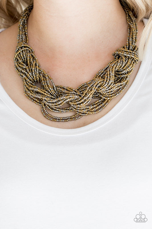 City Catwalk - Brass - Paparazzi Accessories