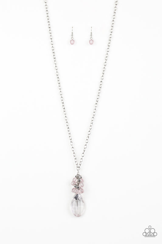 Crystal Cascade - Pink - Paparazzi Accessories