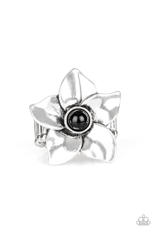 Ask For Flowers - Black - Paparazzi Accessories