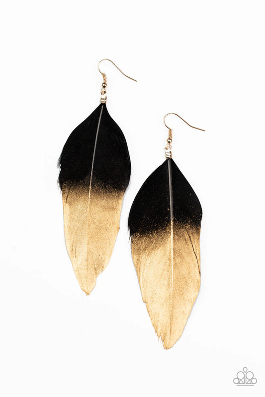 Fleek Feathers - Black - Paparazzi Accessories