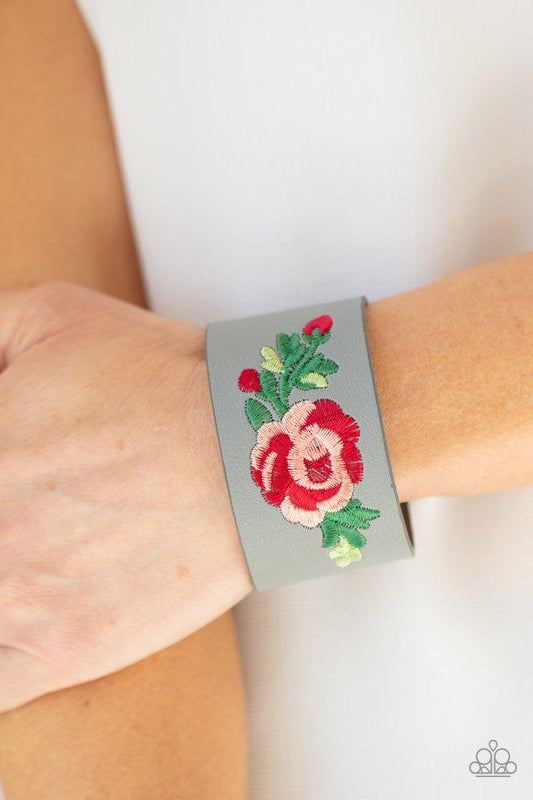 Rebel Rose - Silver - Paparazzi Accessories