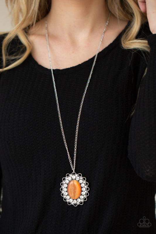 Oh My Medallion - Orange - Paparazzi Accessories