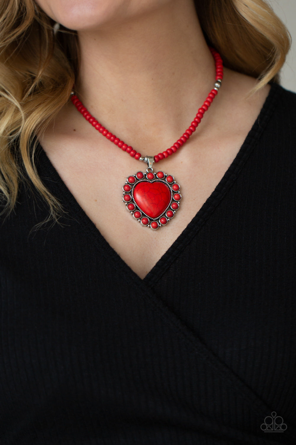 A Heart Of Stone - Red - Paparazzi Accessories