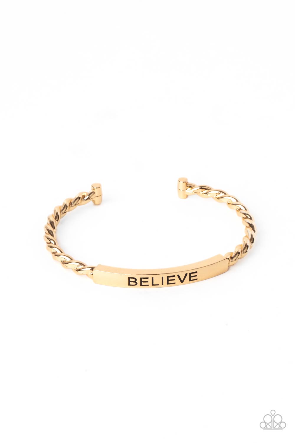 Keep Calm and Believe - Gold - Paparazzi Accessories