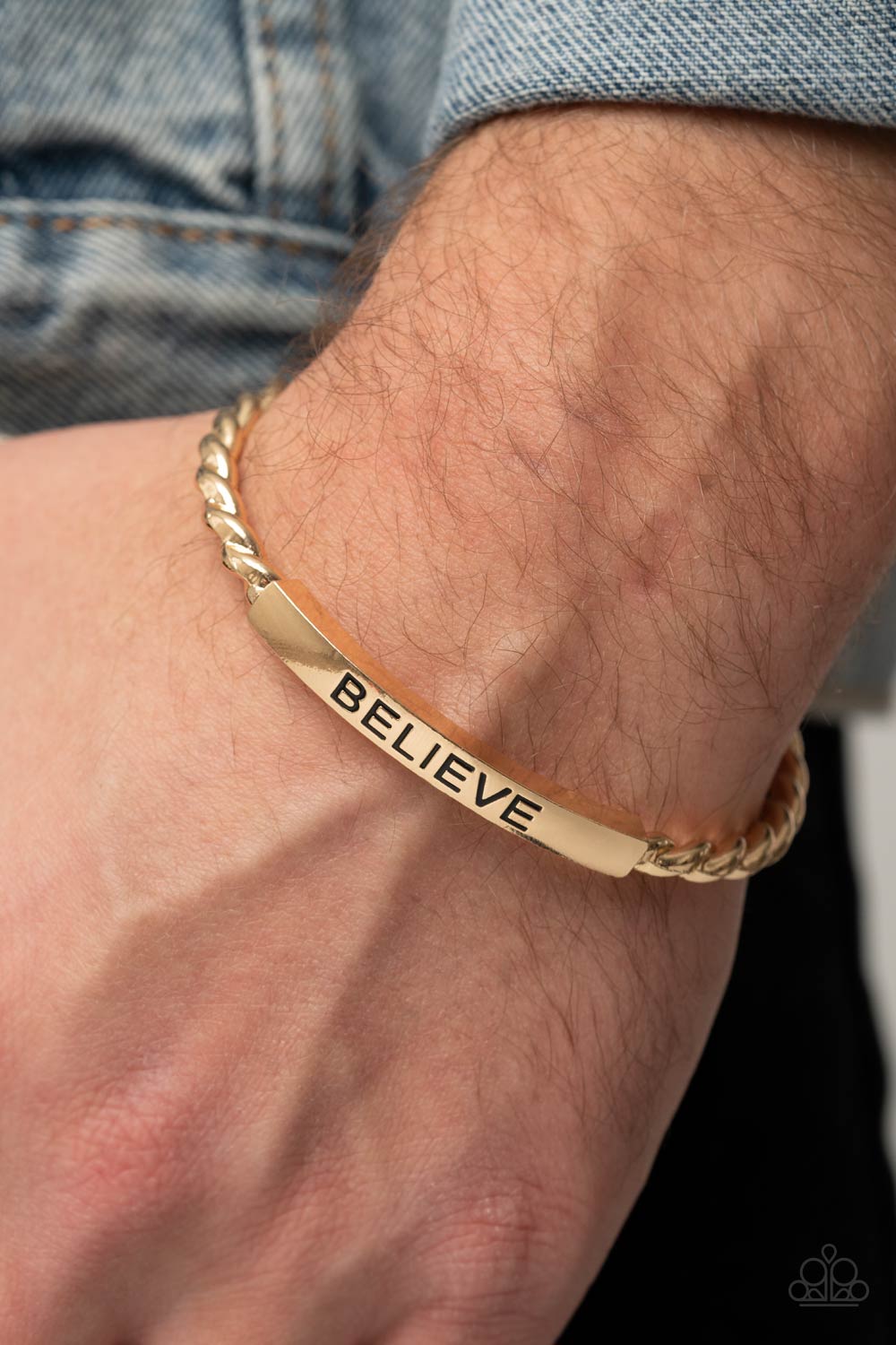 Keep Calm and Believe - Gold - Paparazzi Accessories