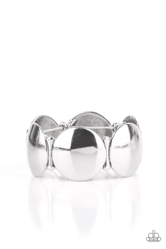 Going, Going, GONG! - Silver - Paparazzi Accessories
