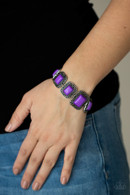 Retro Rodeo - Purple - Paparazzi Accessories