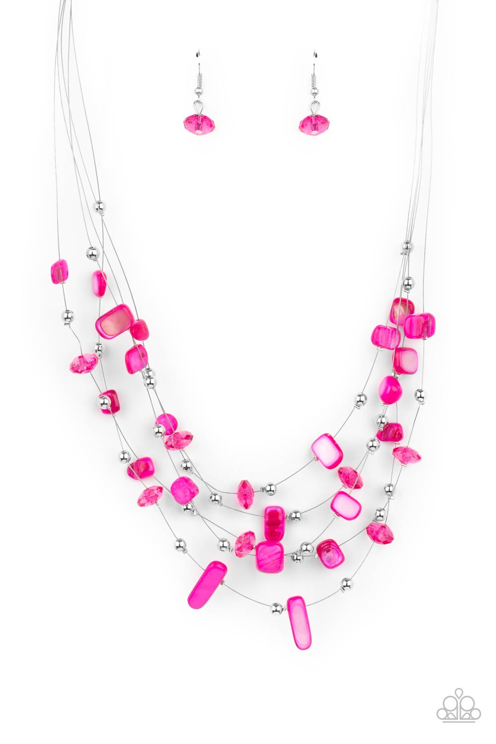 Prismatic Pebbles - Pink - Paparazzi Accessories