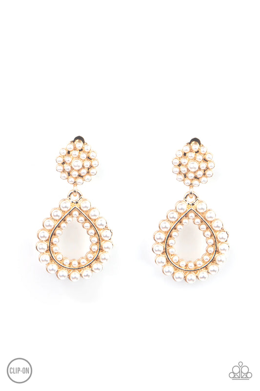 Discerning Droplets - Gold - Paparazzi Accessories