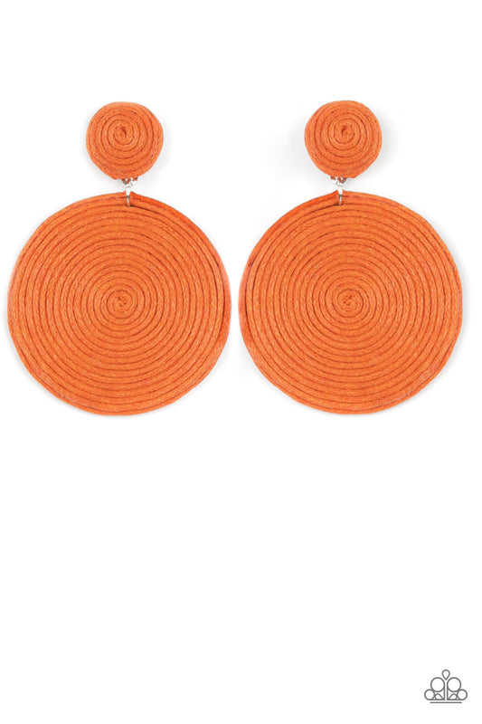 Circulate The Room - Orange - Paparazzi Accessories