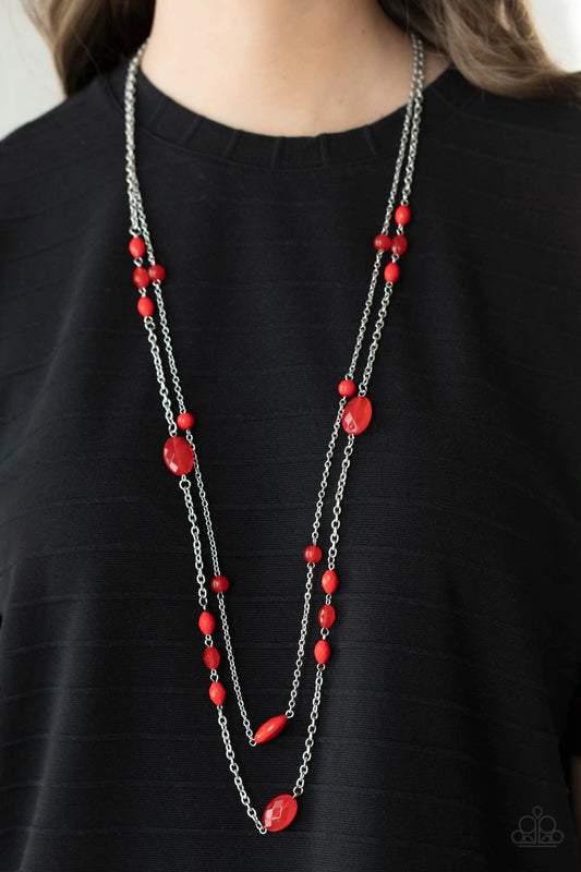 Day Trip Delights - Red - Paparazzi Accessories
