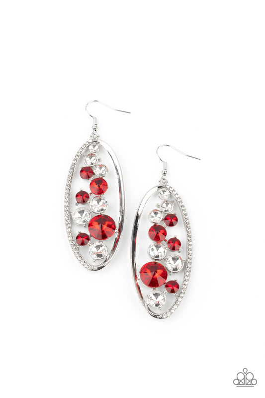 Rock Candy Bubbly - Red - Paparazzi Accessories