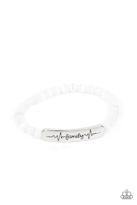 Family is Forever - White - Paparazzi Accessories