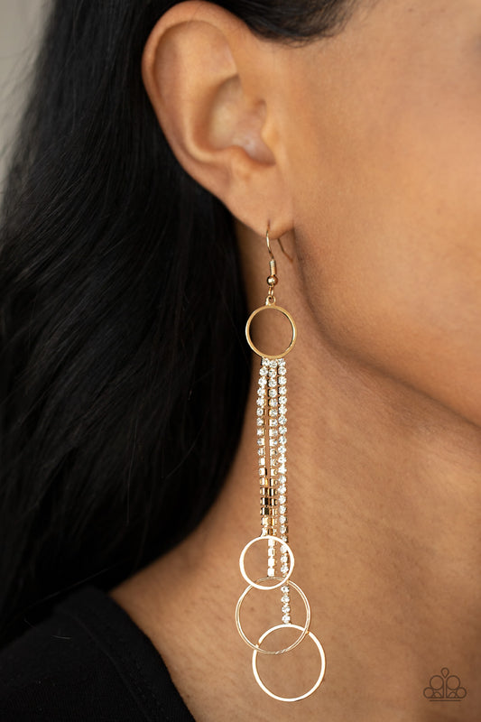 Demurely Dazzling - Gold - Paparazzi Accessories